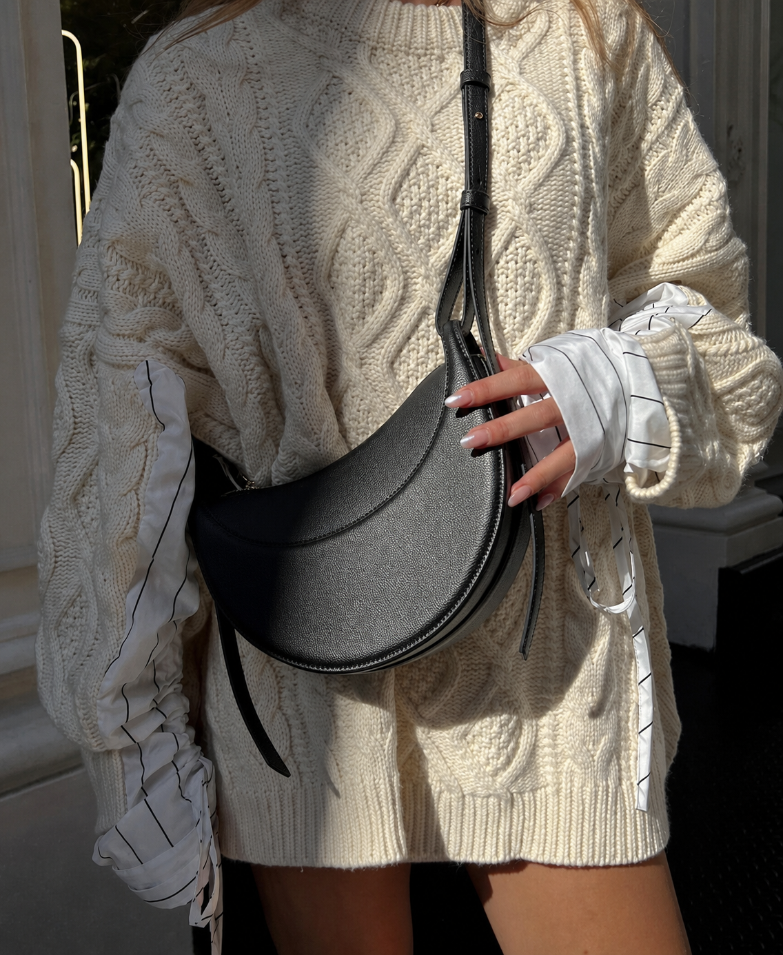 Sac Demi-Lune — Noir