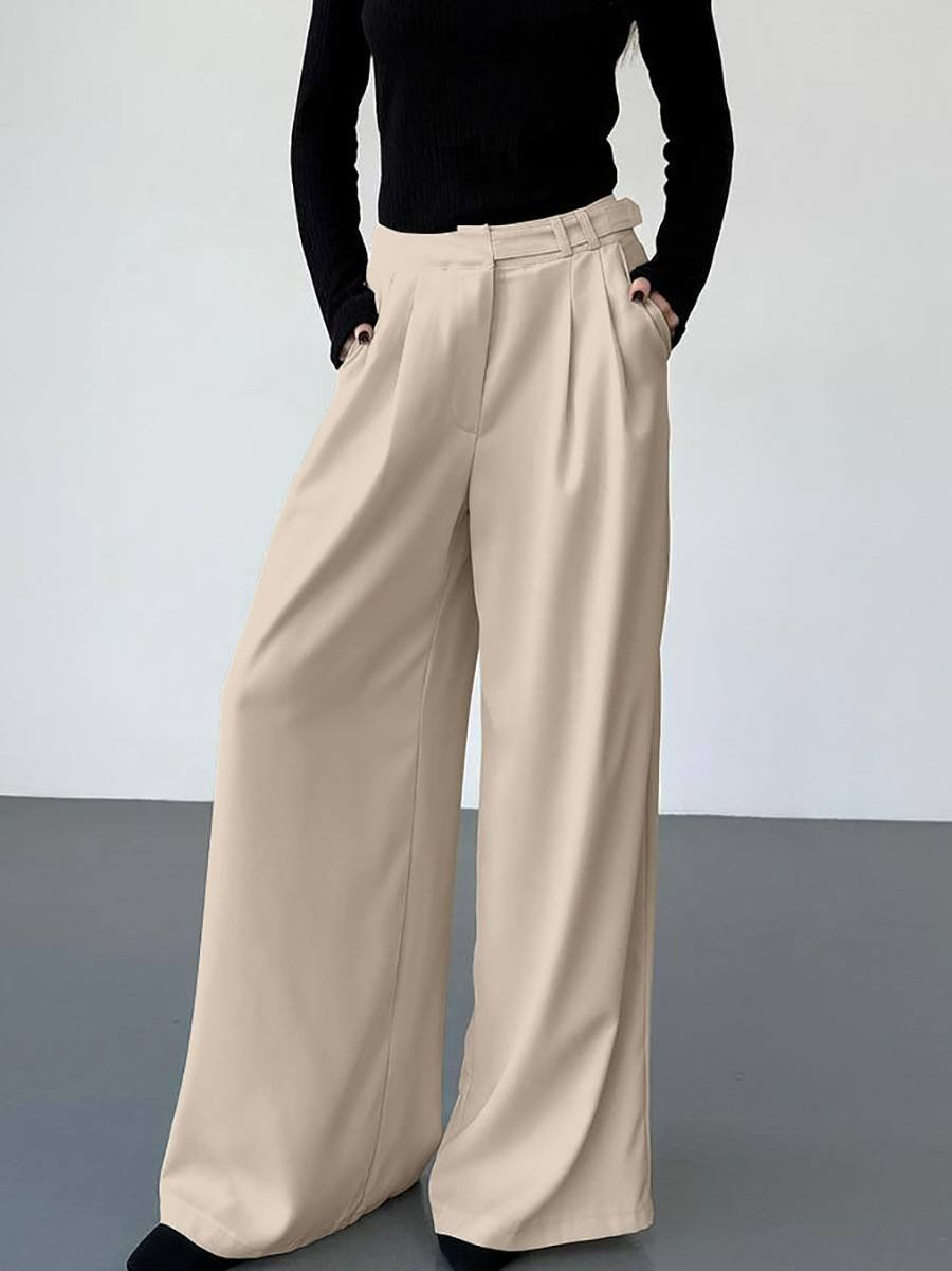 Pantalon Large Taille Haute