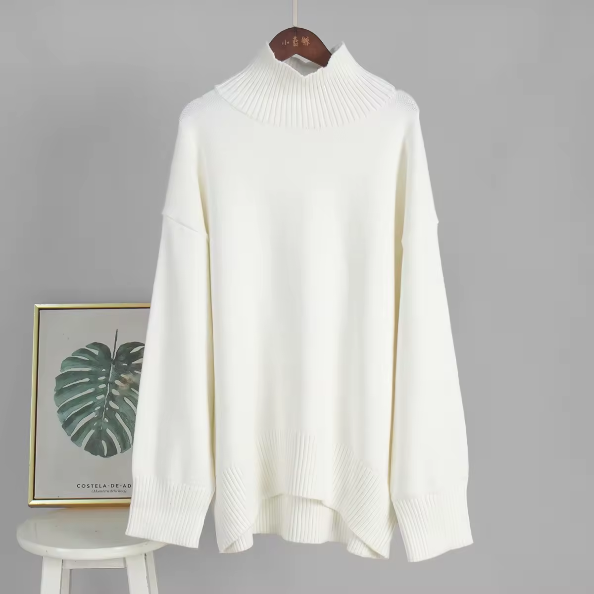 Pull Col Roulé Oversize