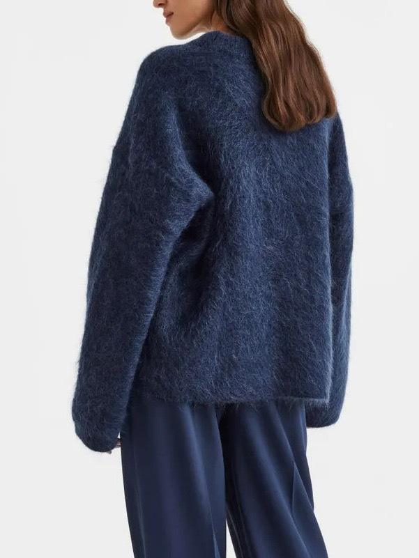 Pull Col Rond Duveteux