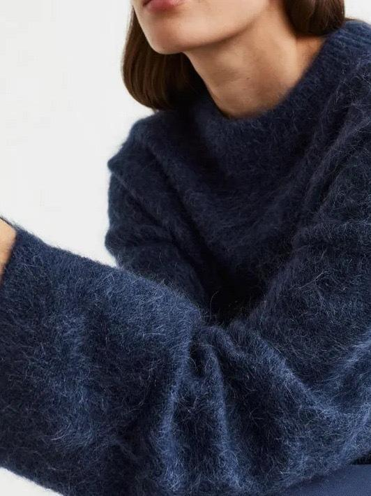 Pull Col Rond Duveteux